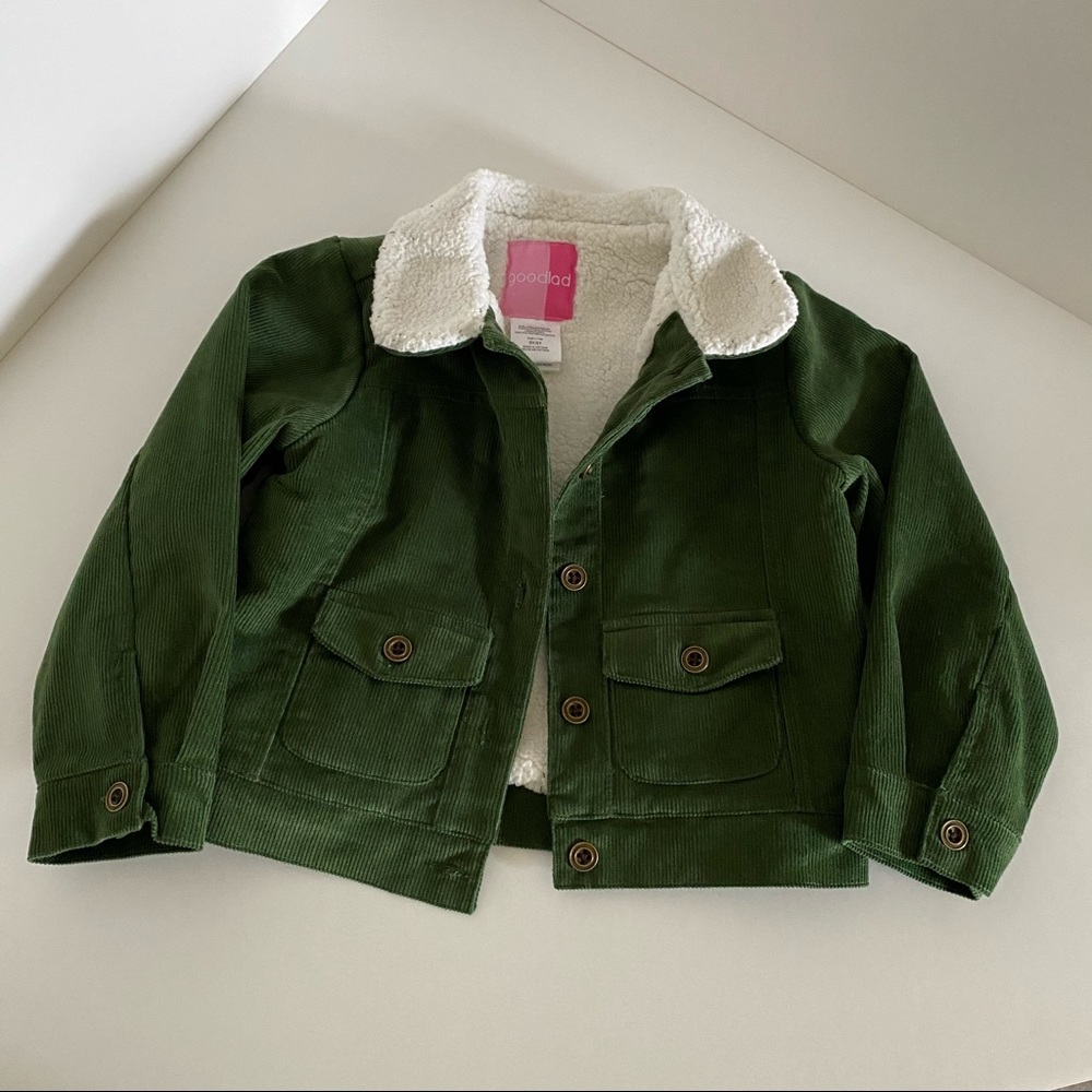 Good Lad Green Corduroy Little Boy Jacket 5 T Like New So Soft!